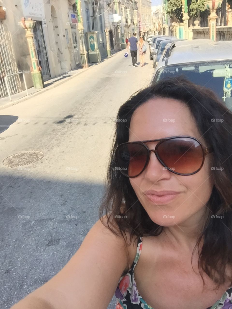 Travel selfie woman Malta 