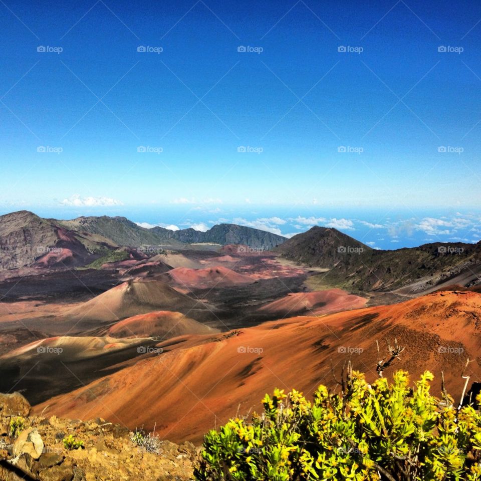 Scenic view mountain landscape