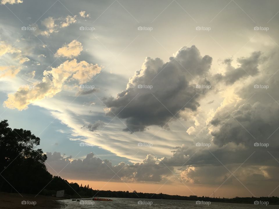 Sunset, Sun, Water, Sky, Landscape