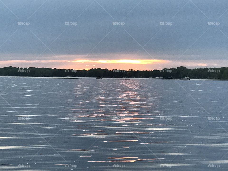 Water, No Person, Lake, Sunset, Landscape