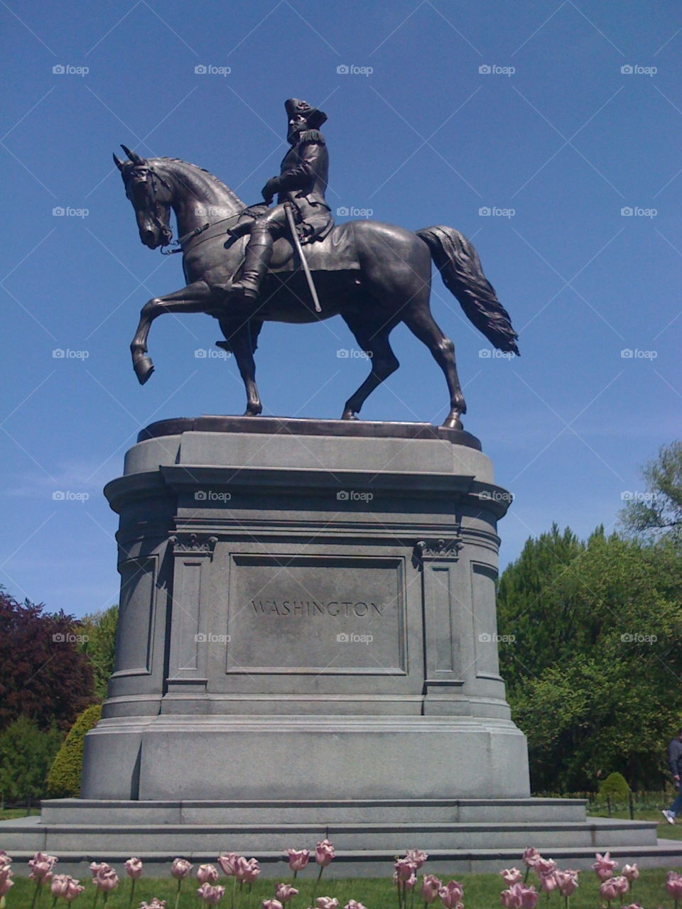 Boston Common Washington Statue