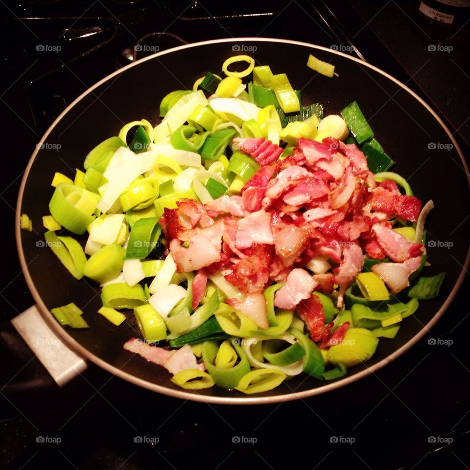 Leeks and Bacon