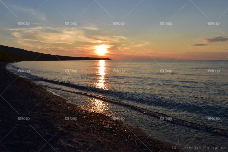Sunset, Water, Dawn, Beach, Sea
