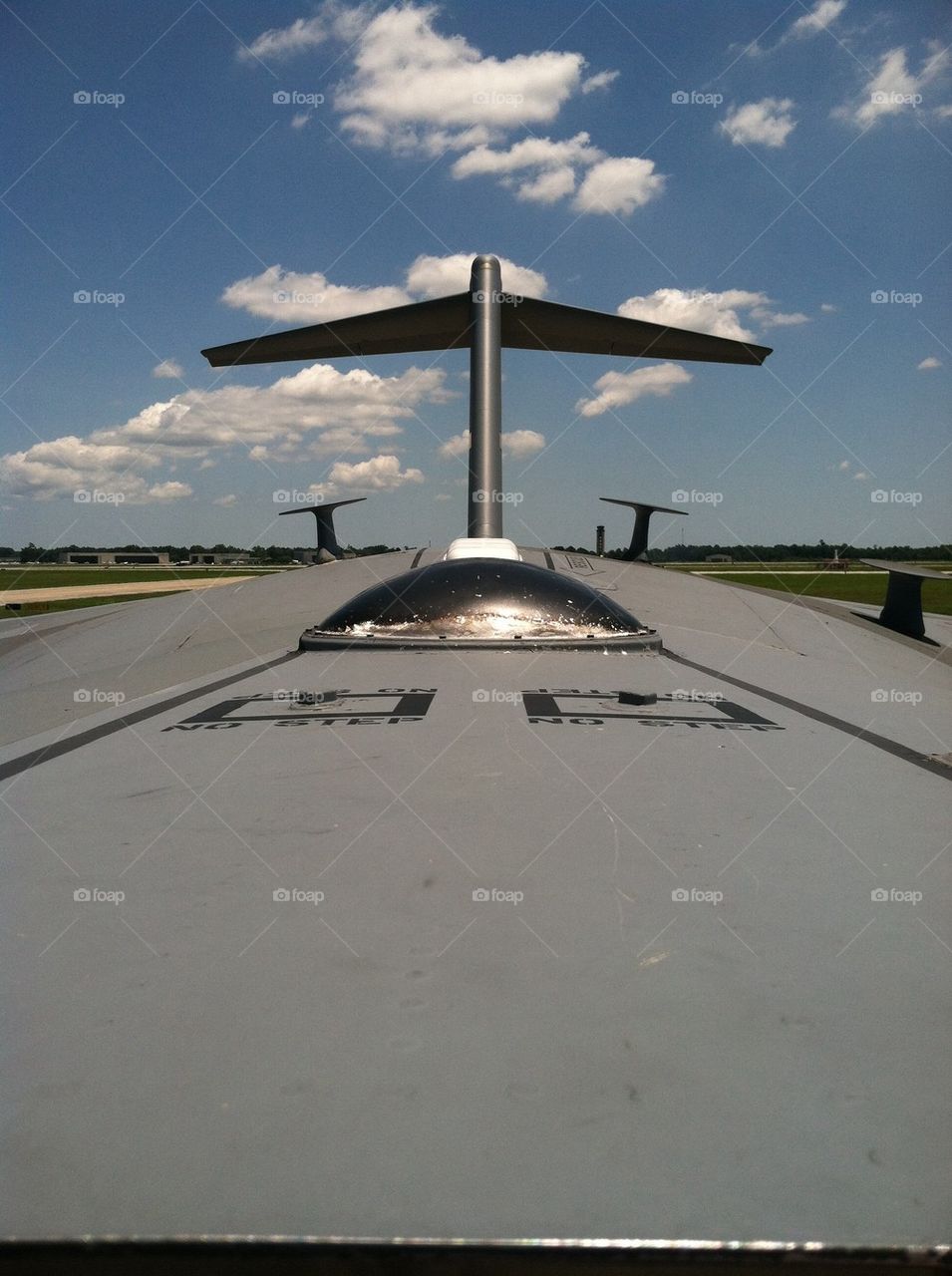 Top of a airplane 