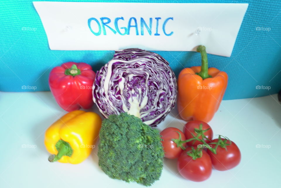 New Year resolutions healthy diet organic veggies