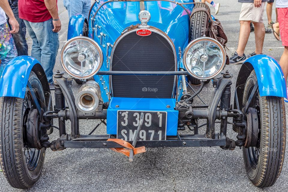 Front view of Classic Bugatti