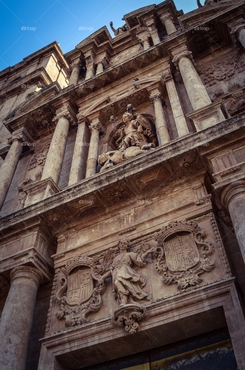 Portada del Monasterio de San Miguel de los Reyes, hoy Biblioteca Valenciana (Valencia - Spain)