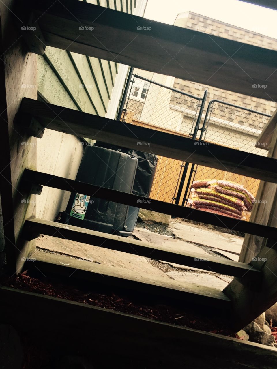 View between the stairs