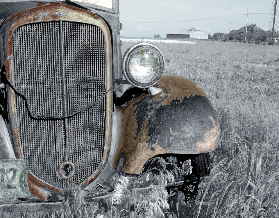 field car vintage barn by probie15