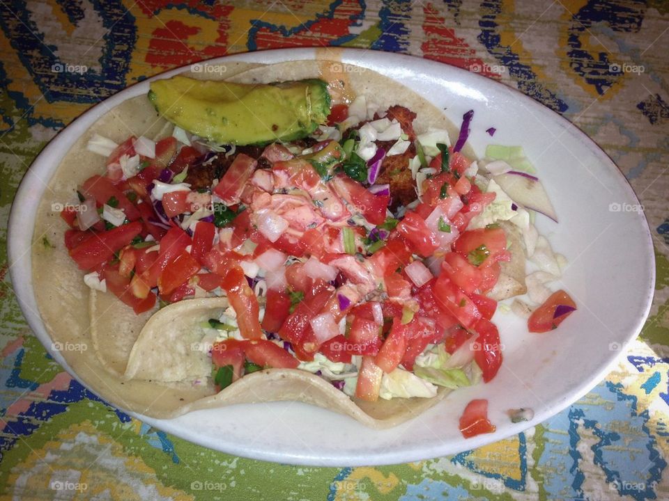 Baja fish taco