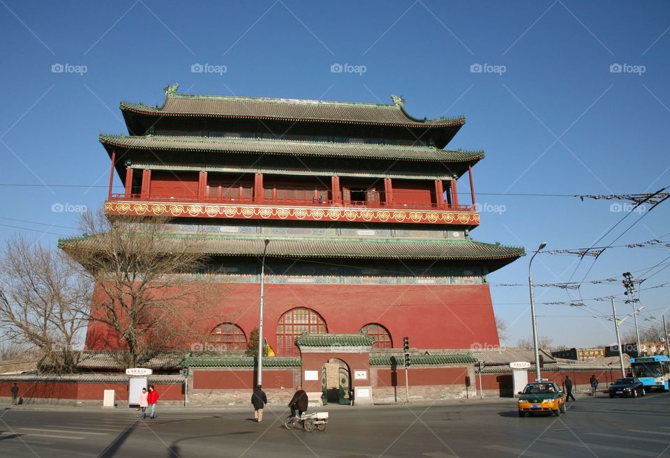 Drum tower in Beijing. 