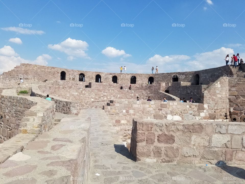 the very top of the ankara castle in Turkey