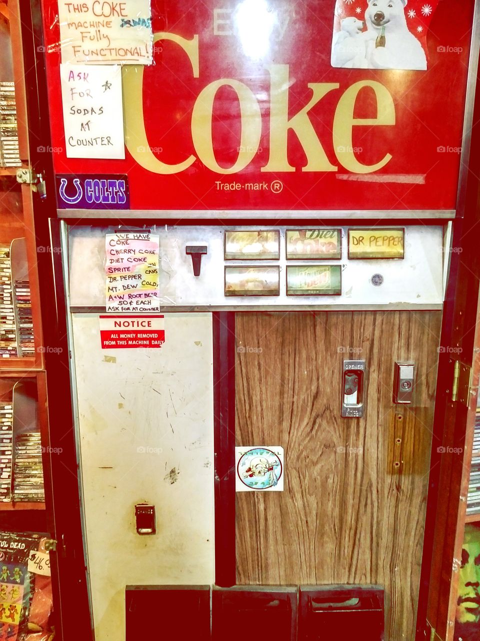 old coke machine