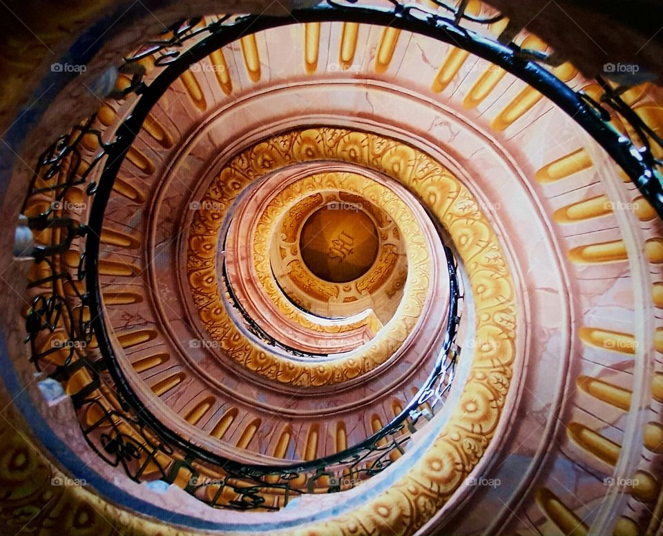Spiral staircase in a monastery in Austria...