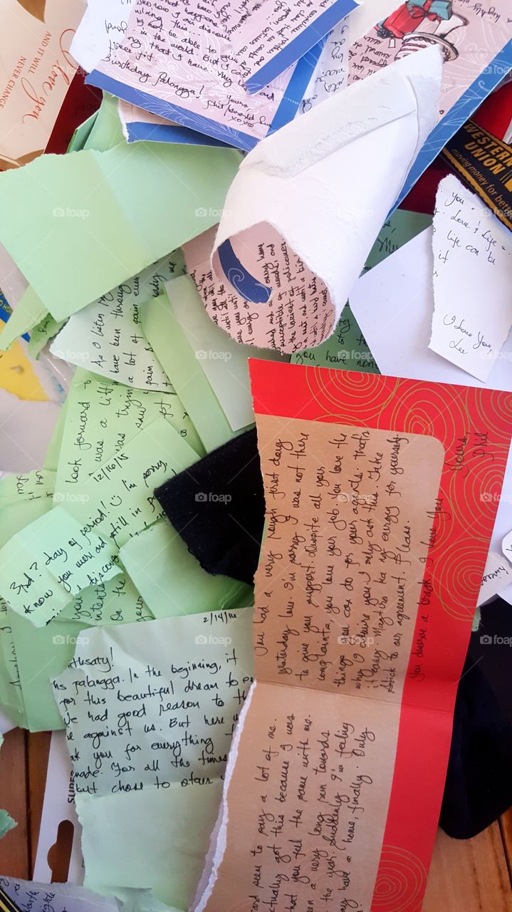 Returned letters by an ex. One of the most painful experiences in life is reading back your own outpoured emotions knowing it was once treasured.