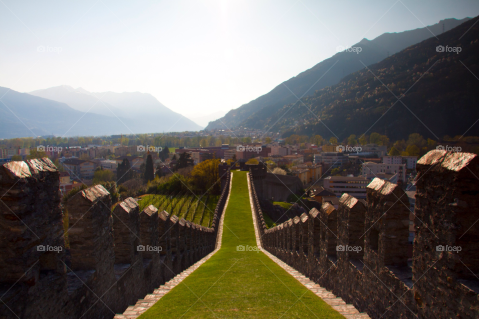 bellinzona switzerland wall travel building by cmosphotos