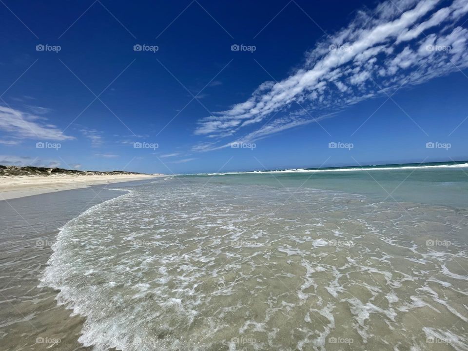 A beach on a summer day 