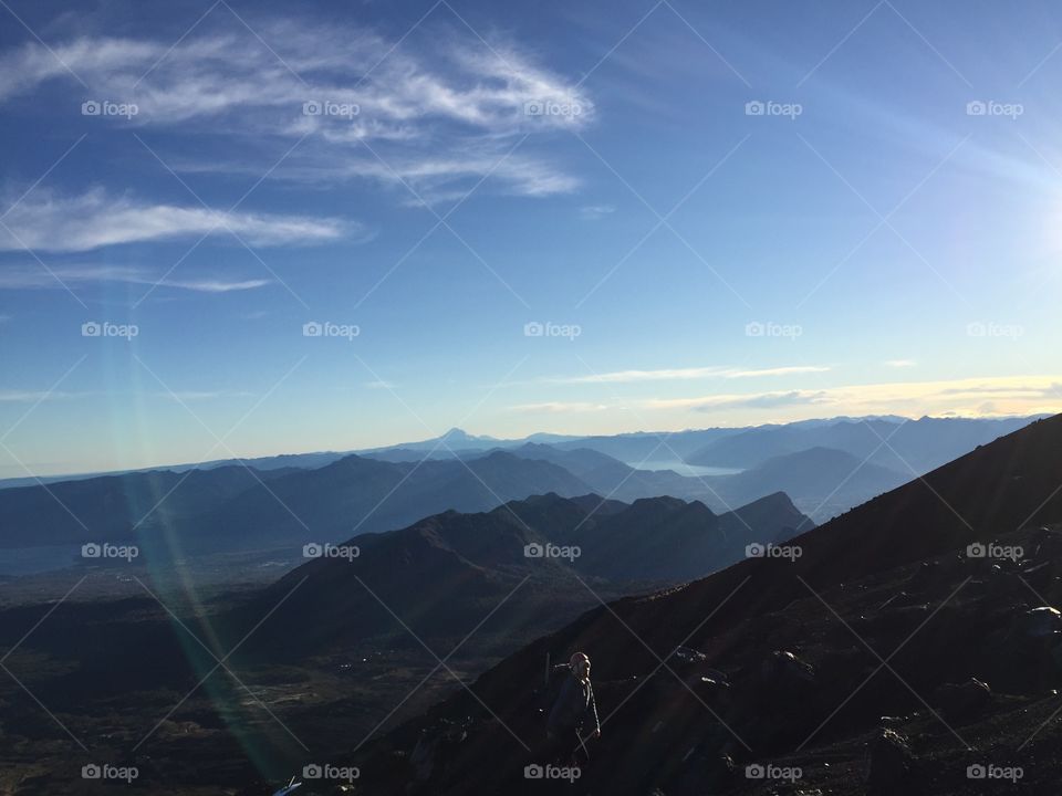 Volcano hike in Chile