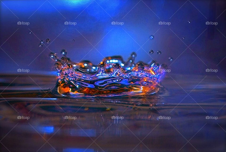 Splashing water