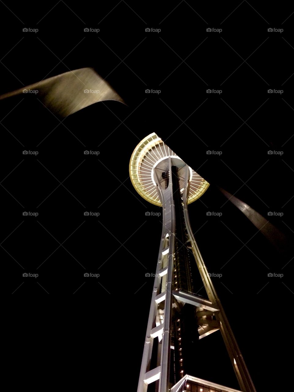 Seattle Space Needle at night 