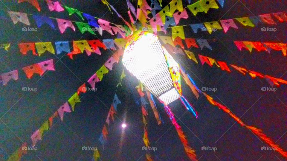 balão na festa junina