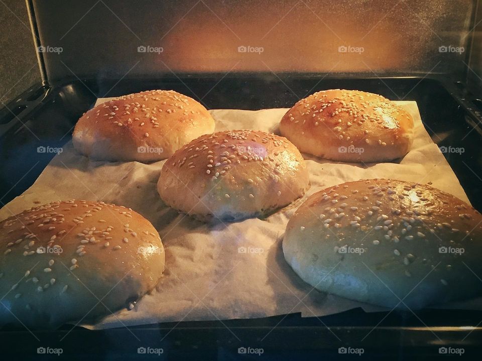 Baking bread at home 