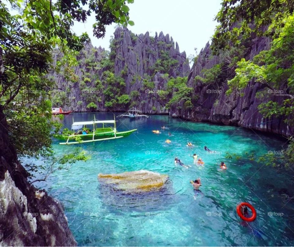 Kayangan lake in the Philippines 