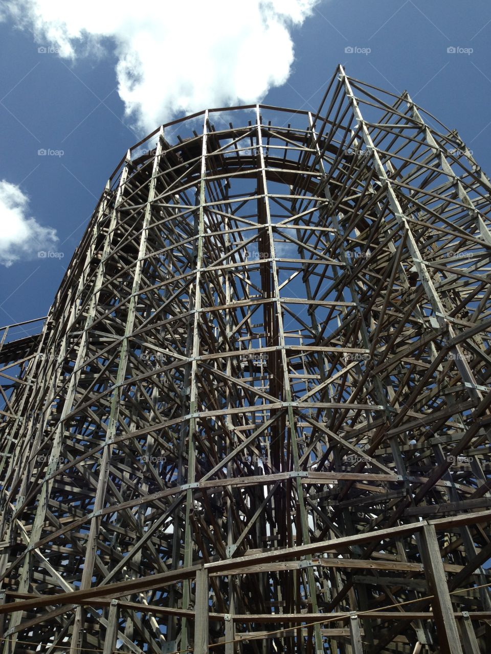 Kemah Boardwalk roller coaster