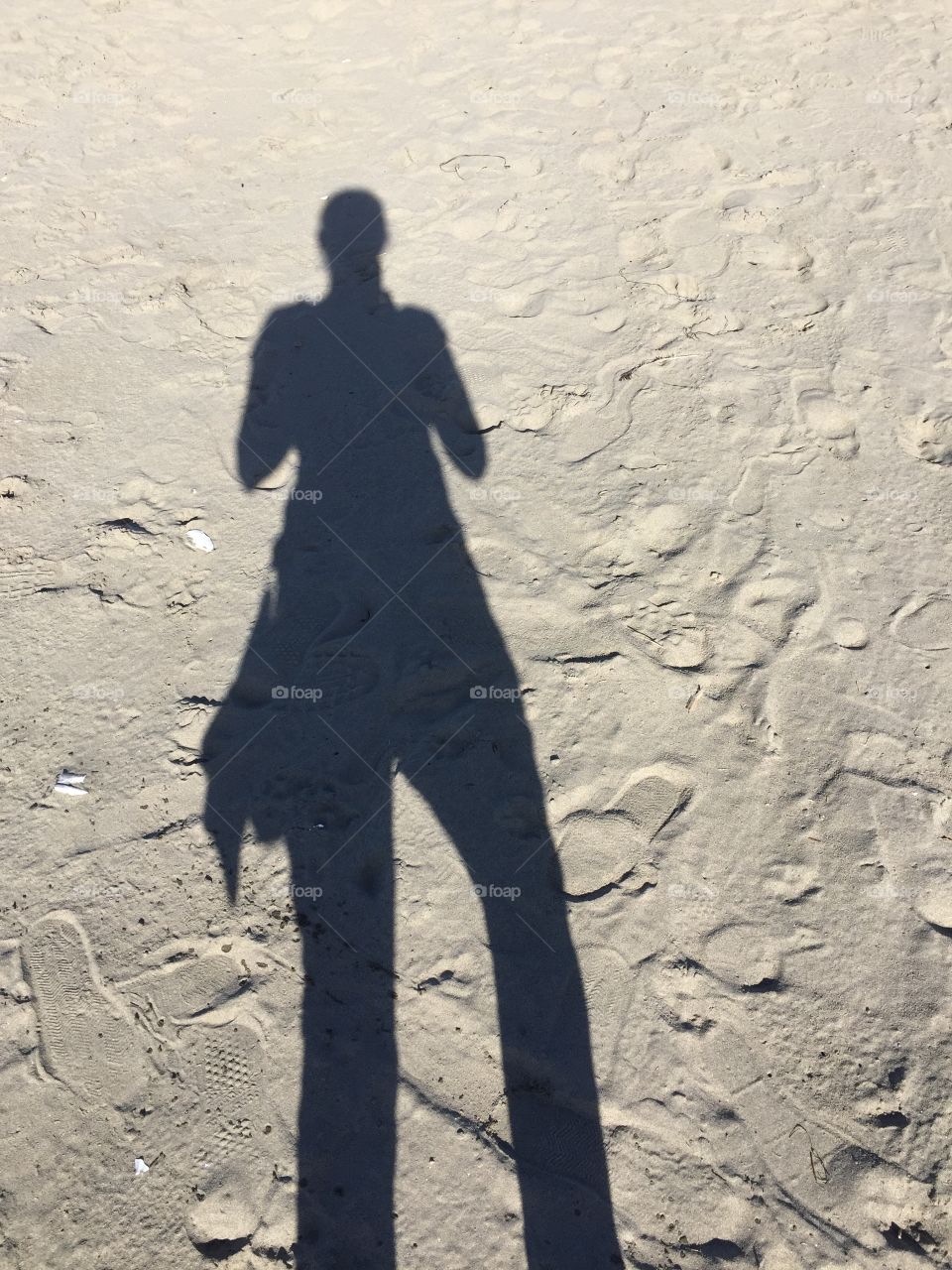 Silhouette in the sand