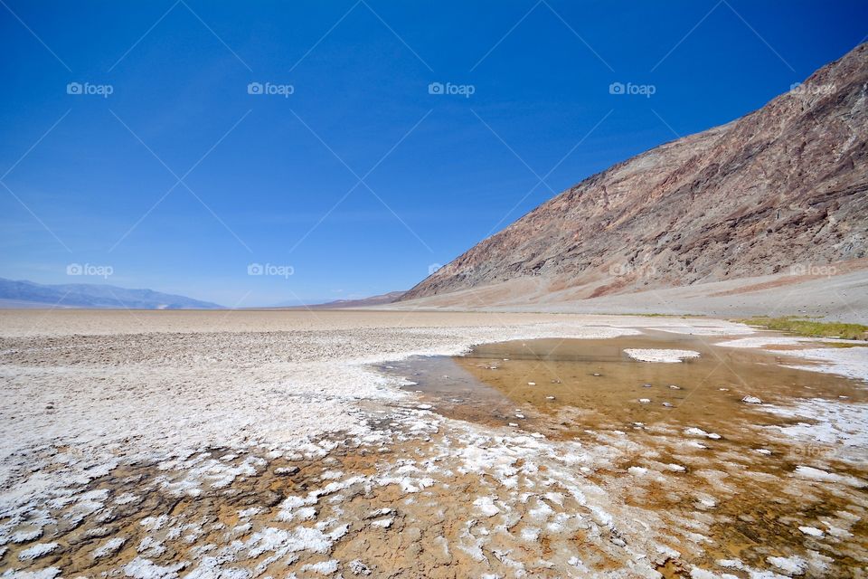 Badwater in death valley desert in California