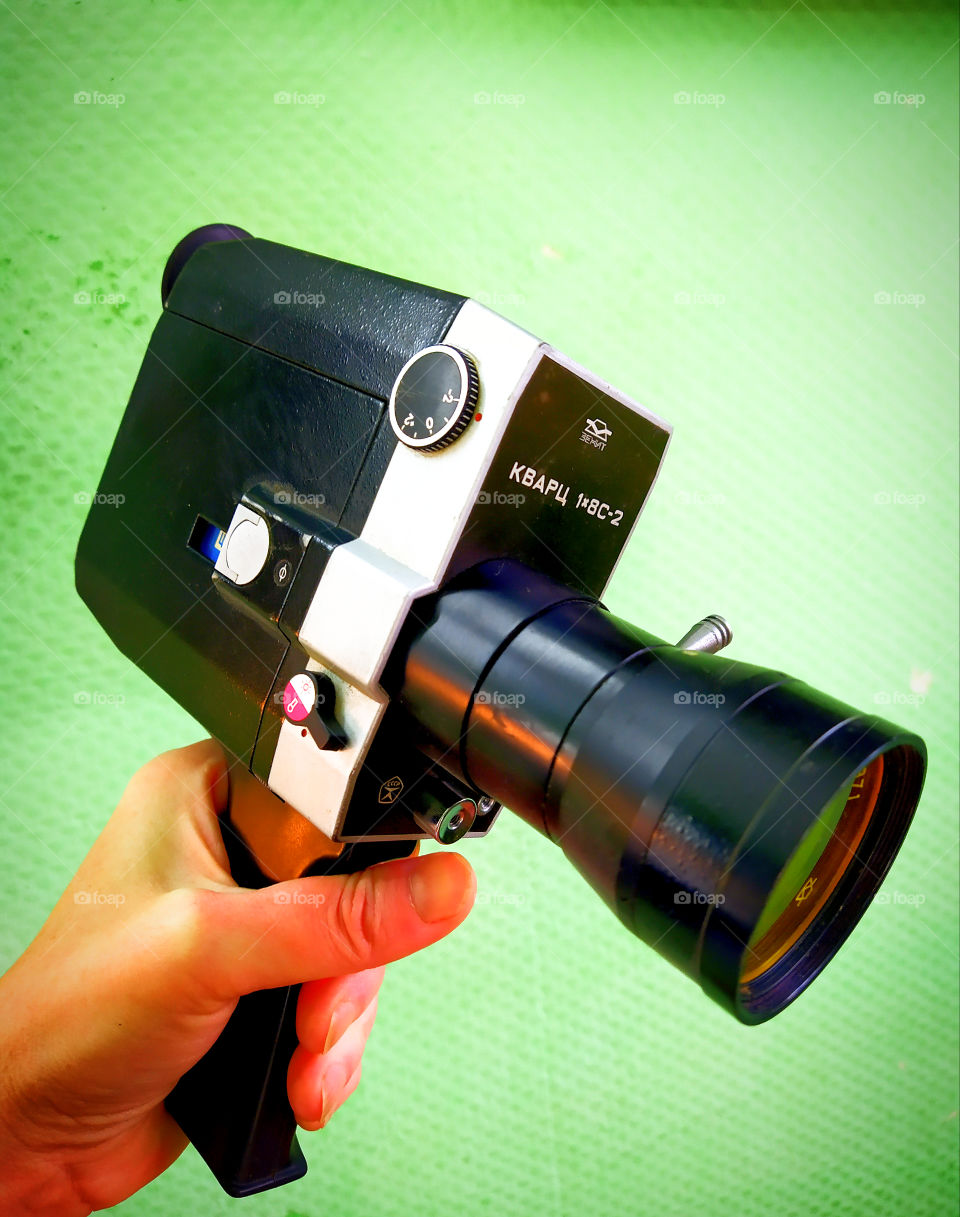 Camcorder from the 70s.  Made in USSR