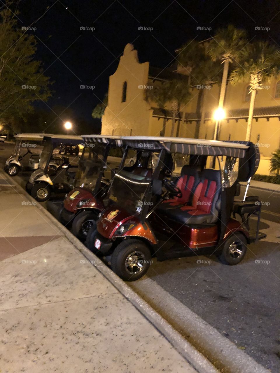 A Village That Uses Golf Carts To Get Around Town