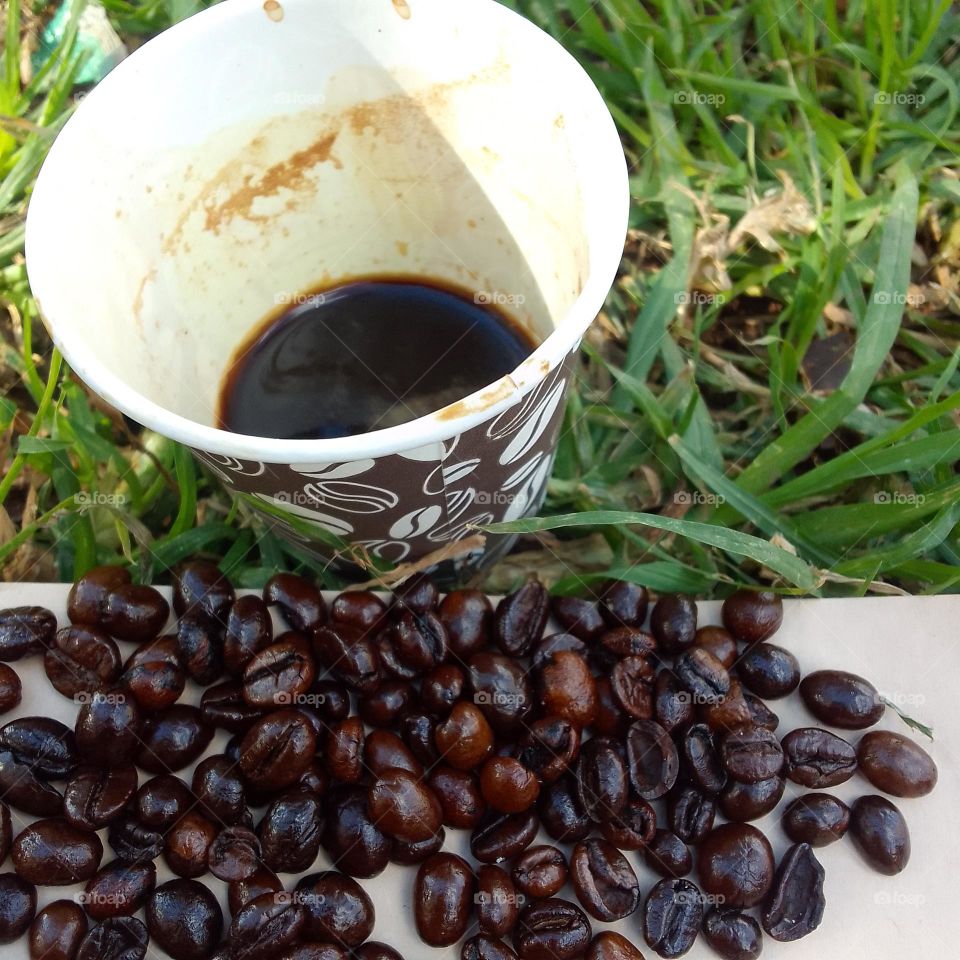 ground beans, coffee beans, tasty coffee