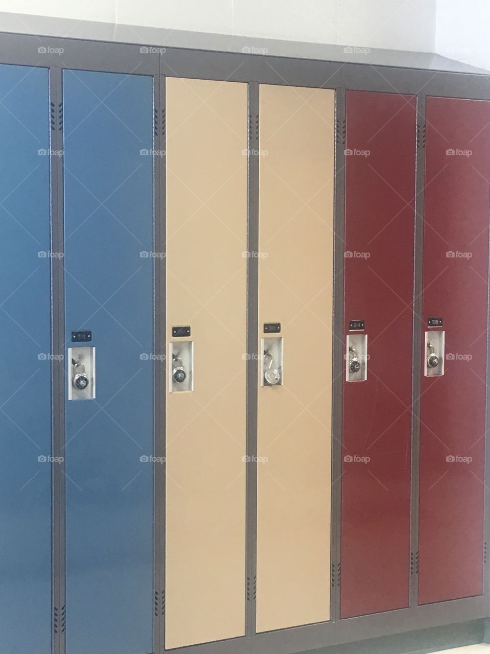 Row of lockers 