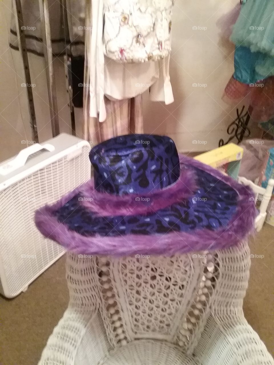 Fuzzy Purple Hat