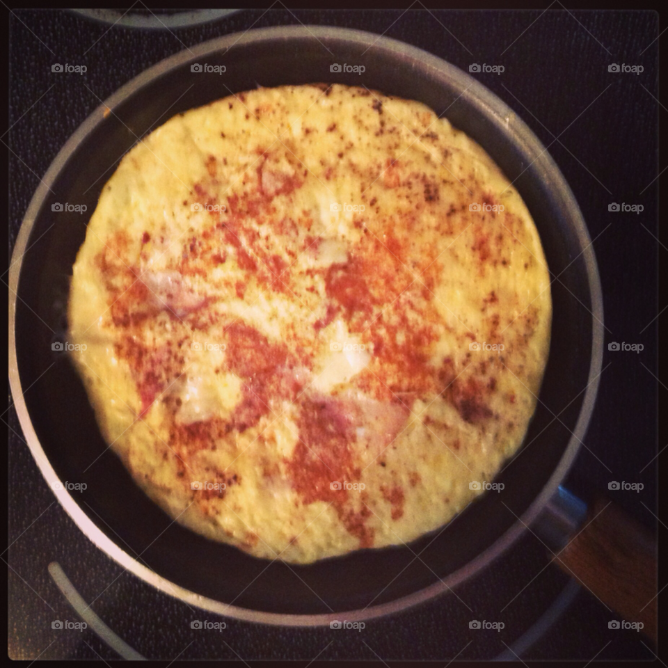 breakfast omelette fryingpan by djcole