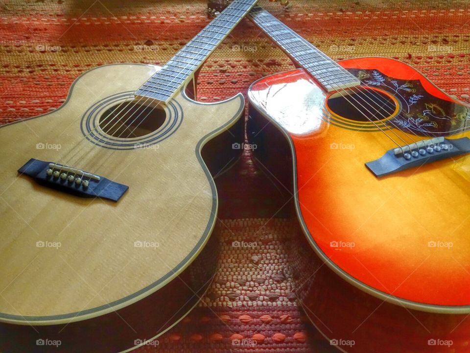 Duo. two epiphone guitars 
