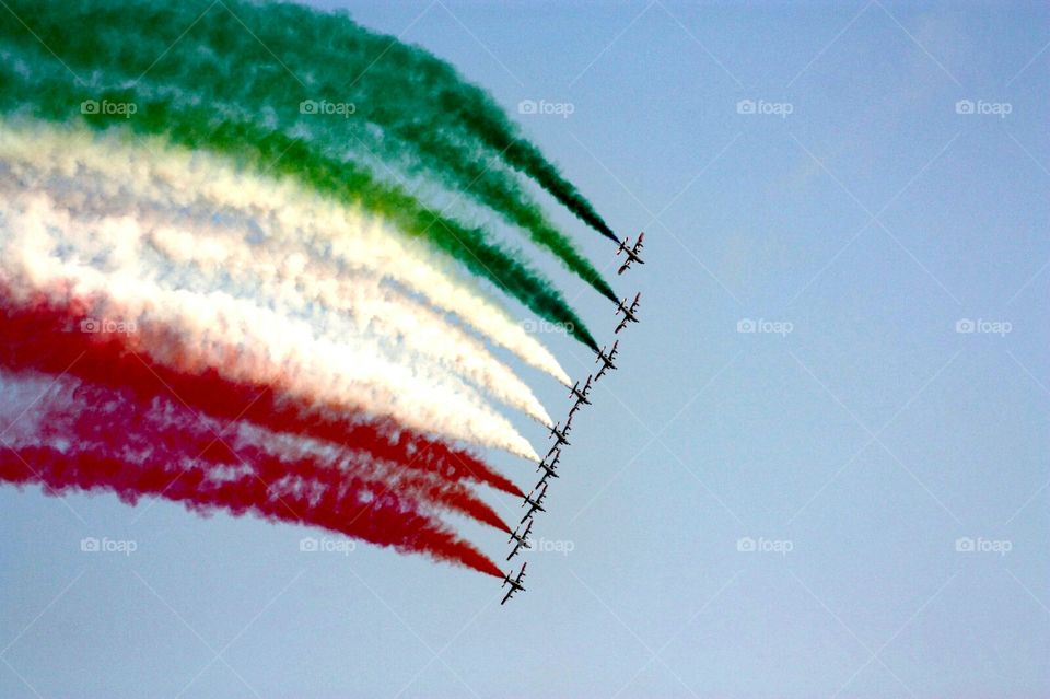 Frecce tricolori - Italian flag