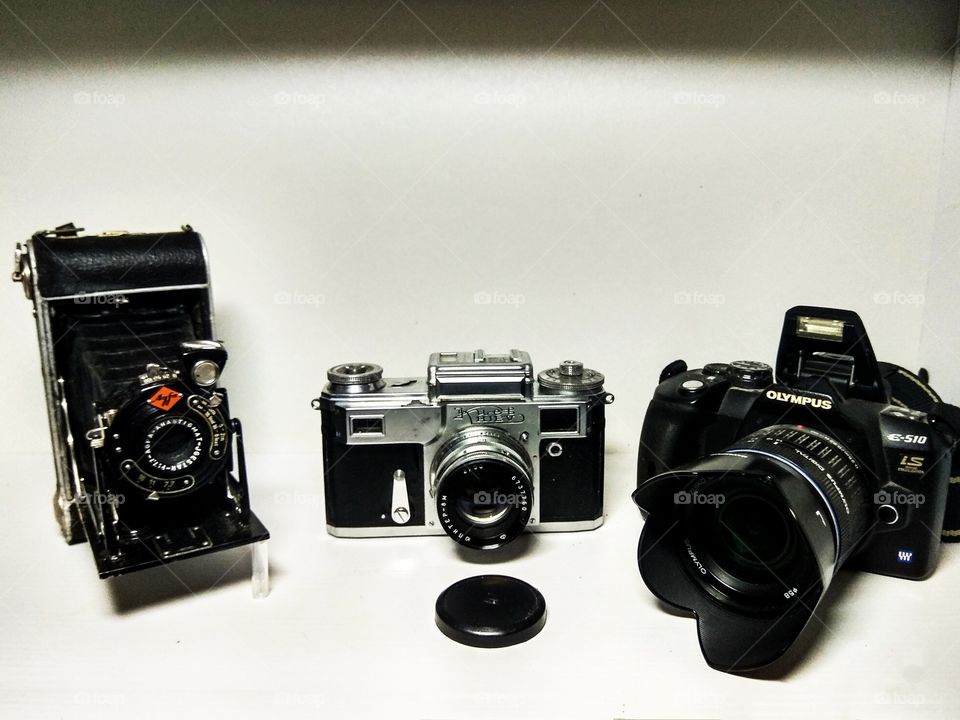 Three cameras, camera evolution