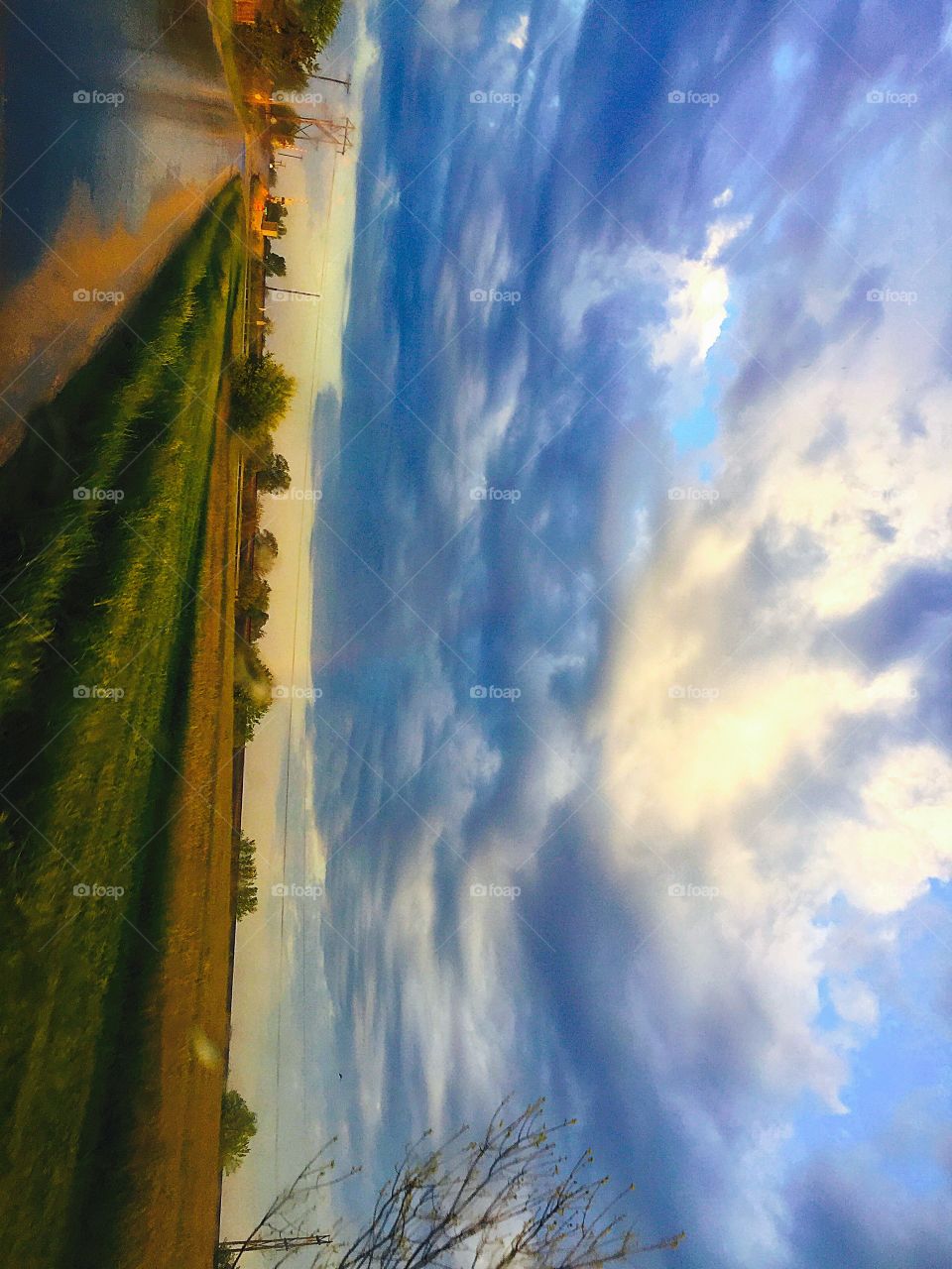 Cruise in the country under a comfortingly layer of inviting blanket clouds