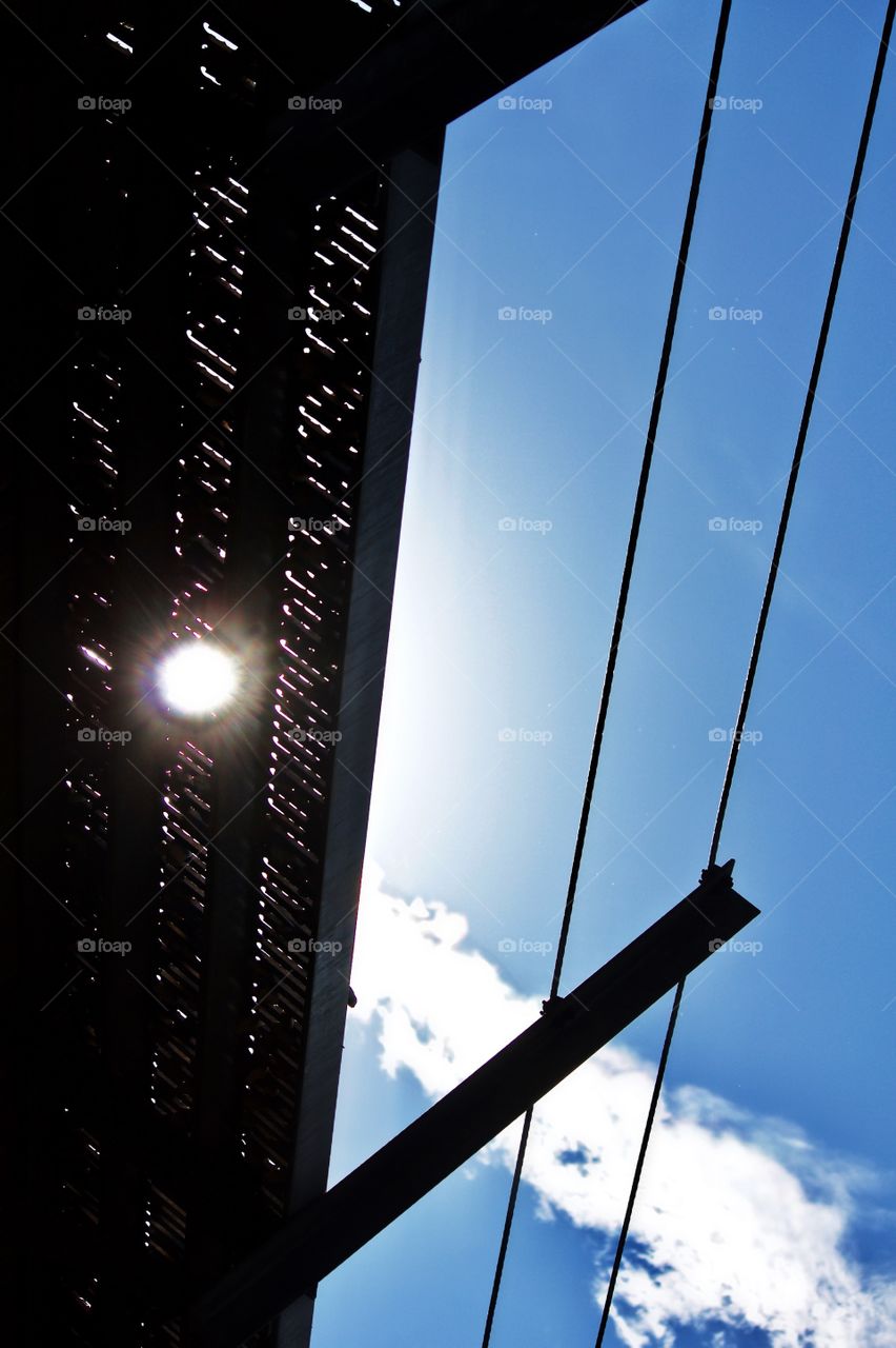 Sunlight through the tracks