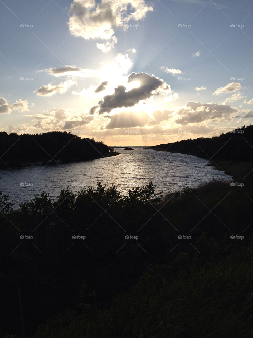 sweden sunset sea iphone by bradman