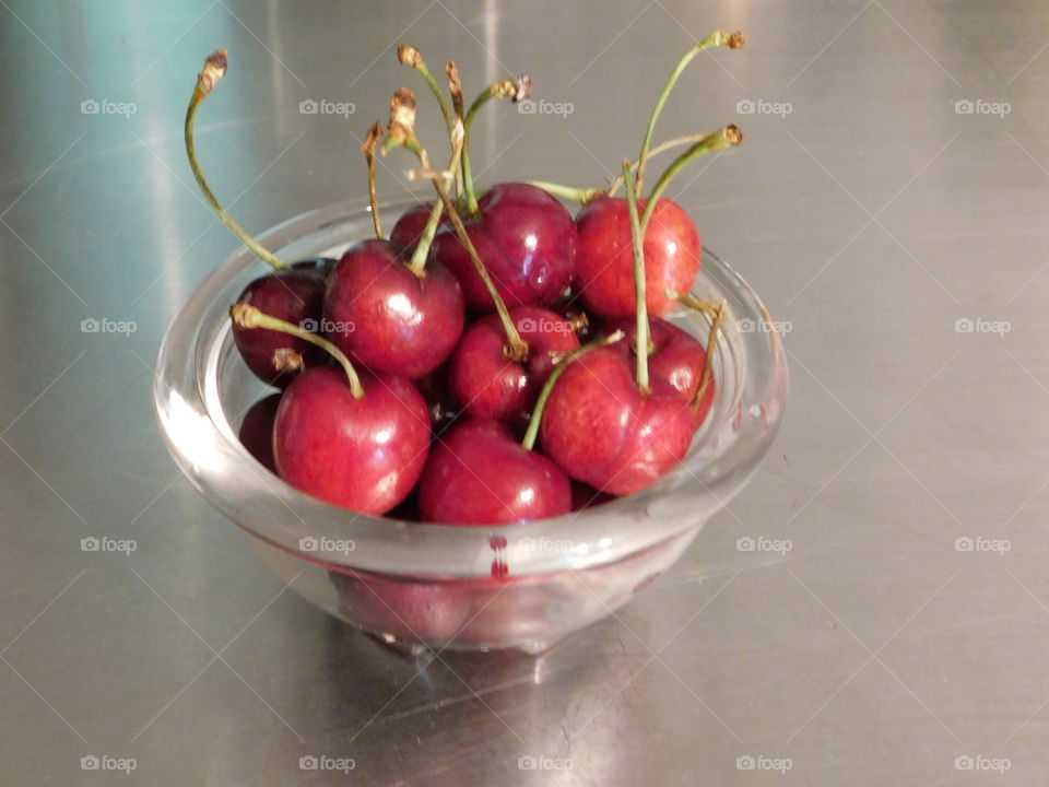 Cherries in a Bowl