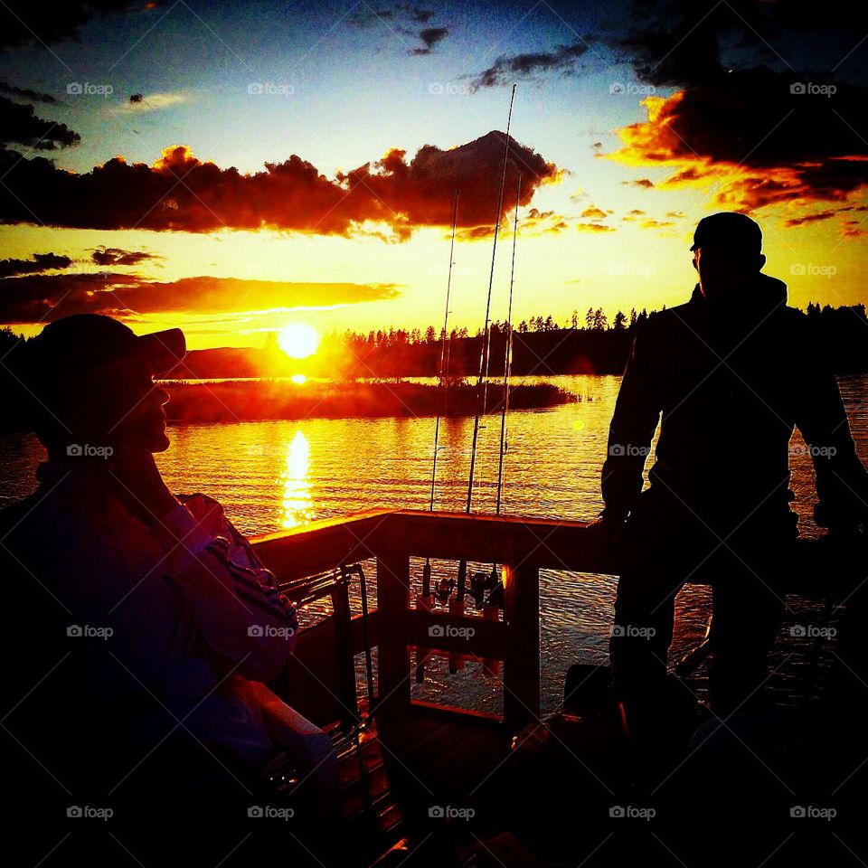 Fisherman and friend. Strömbacka, Sweden
