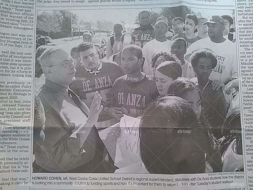 school leader & students