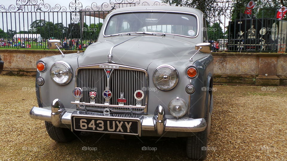 vintage rover in sliver gray
