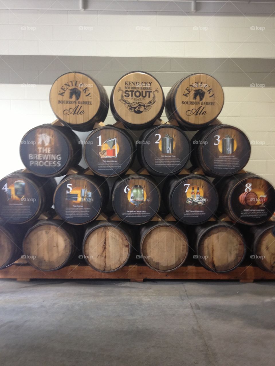  Bourbon barrels at Alltech's Lexington Brewing and Distilling Company  