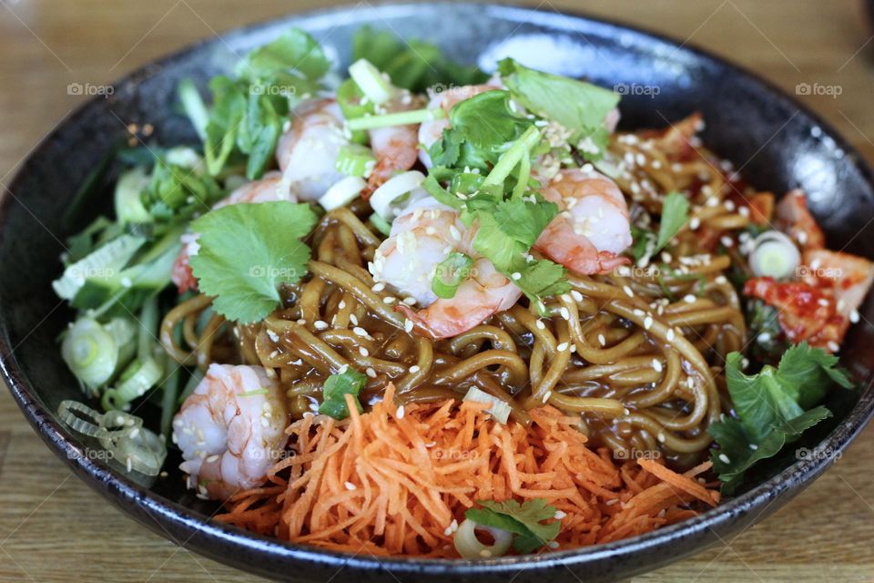 Shrimp noodles