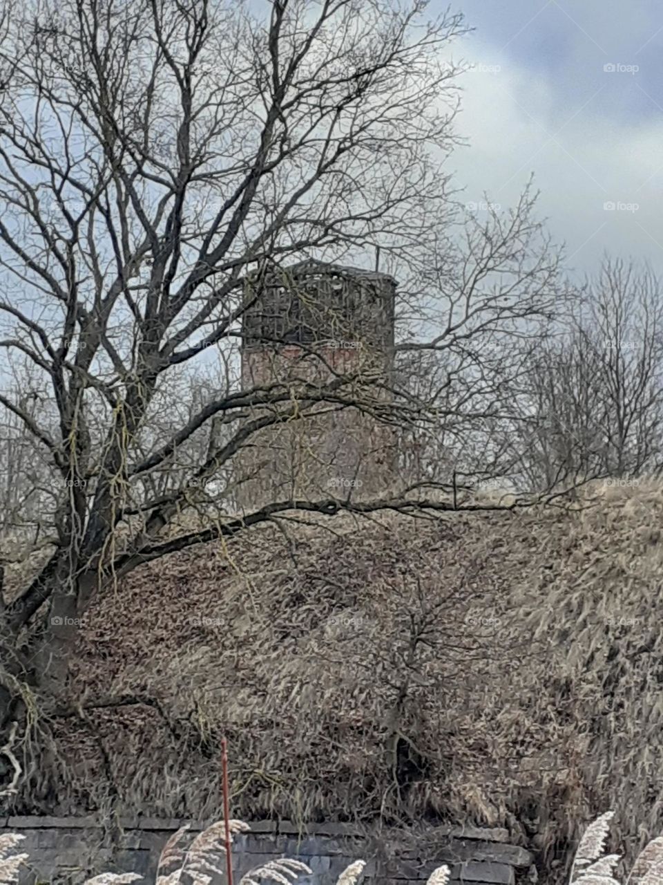 churh's tower ruins. Daugavgriva. Riga