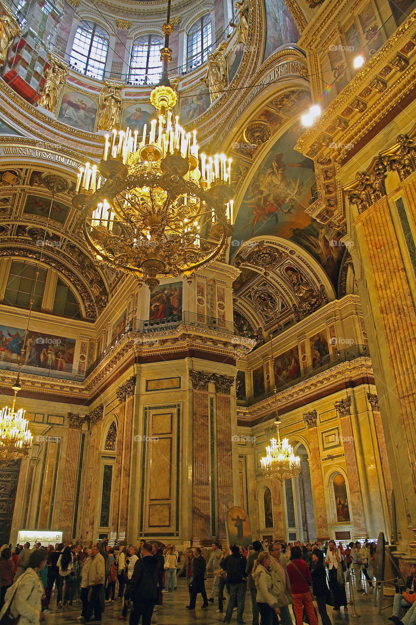 Inside St. Isaak,s Cathedral